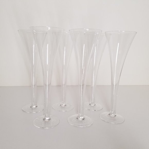 Crate&Barrel Other - NEW! Crate & Barrel Trumpet Flutes, Set of 6